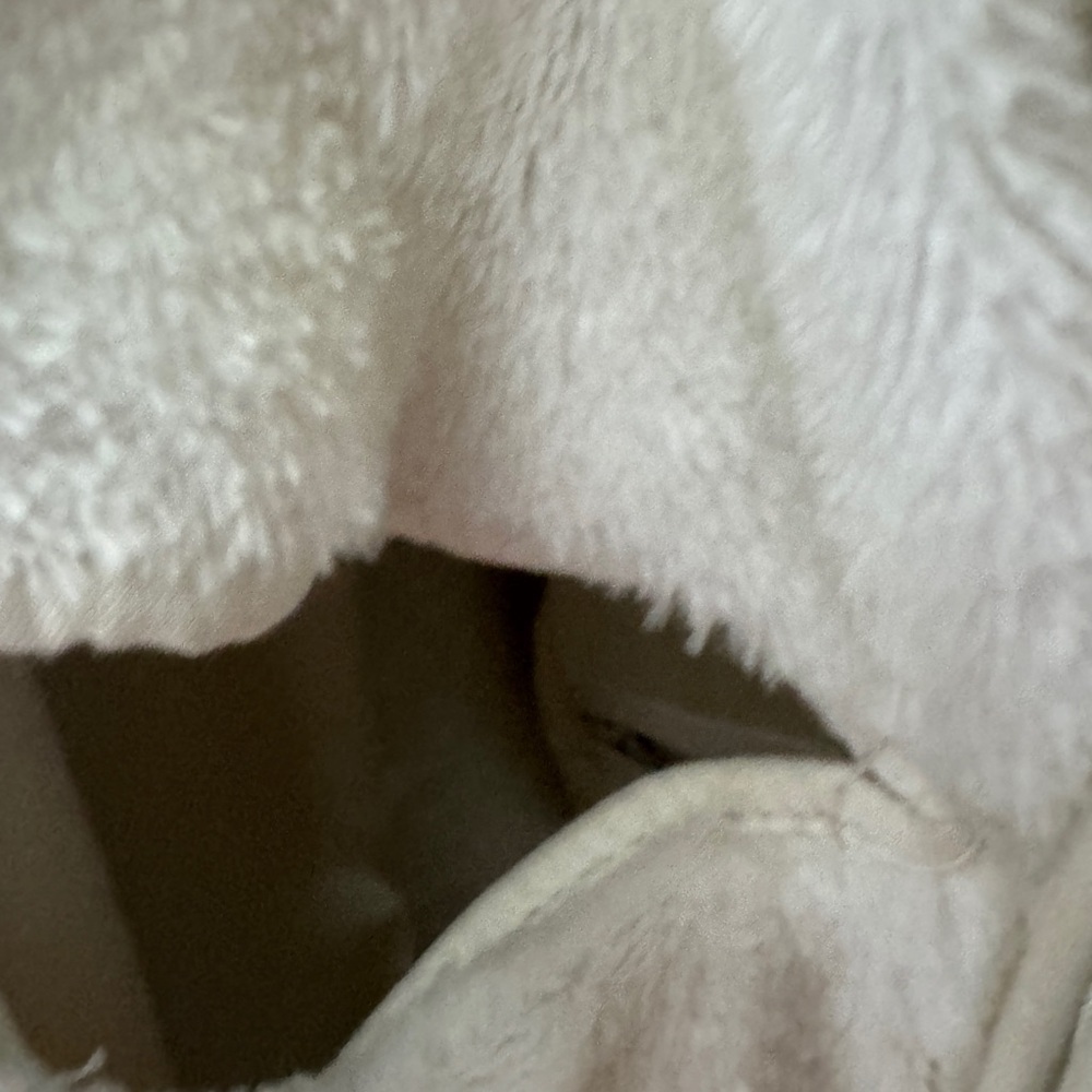 🎉🎉HP🎊🎊 Ambition New York Men’s 2XL White Fur Lined Real Leather Coat Jacket - Picture 7 of 11